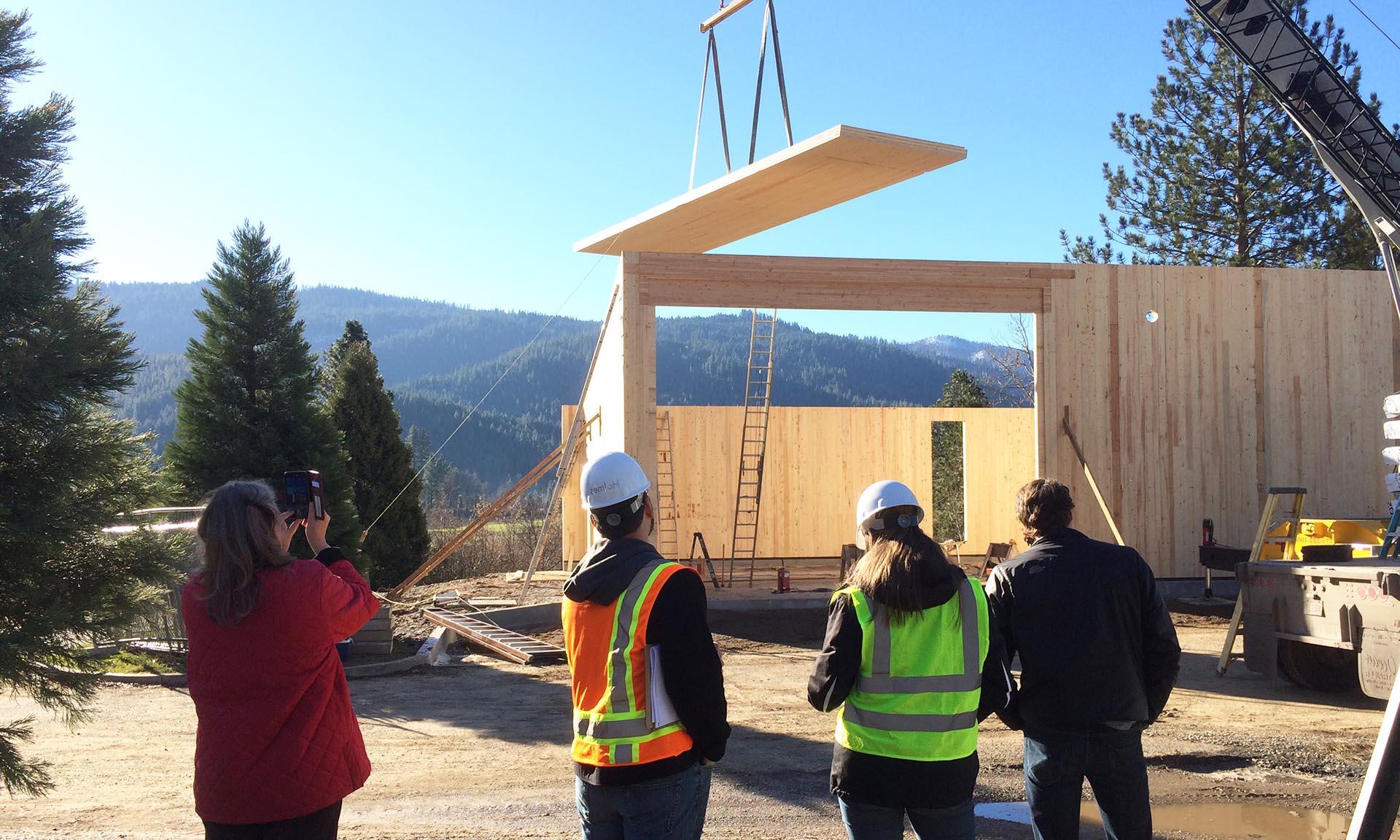 Biomass Boiler Building under construction